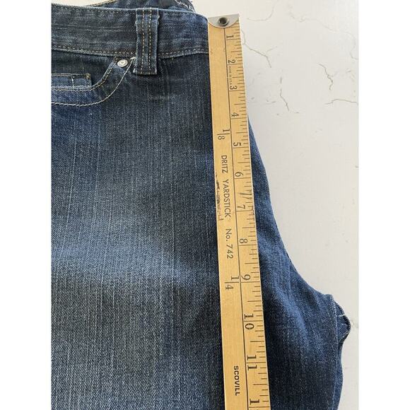 Calvin Klein Jeans Womens 16 Blue Modern Flared Low Rise Medium Wash 36x32 - Picture 12 of 15